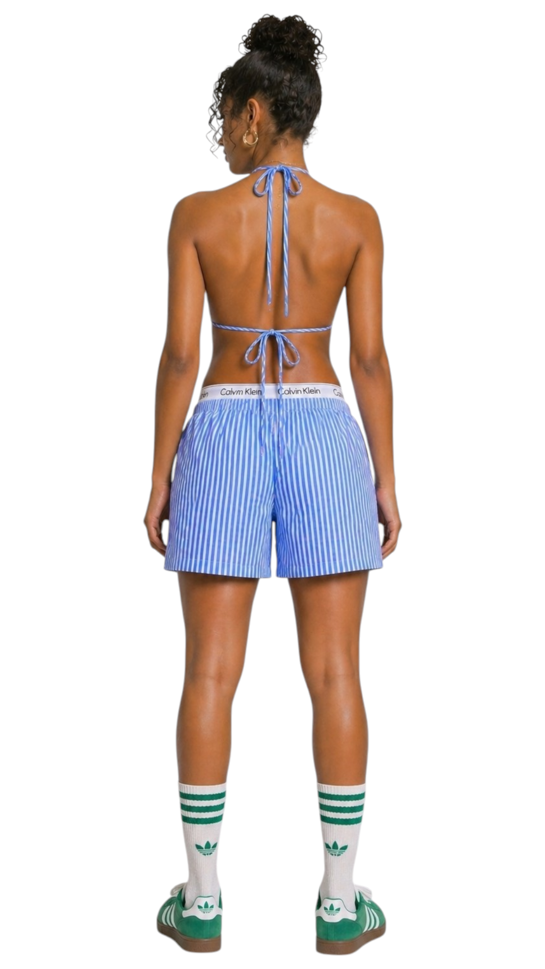 Jacquard stripes triangle top