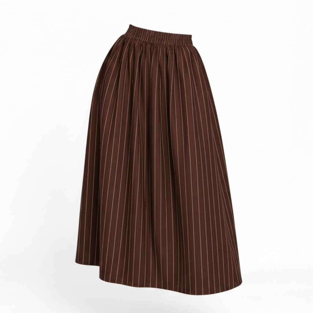Pinestripe maxi skirt