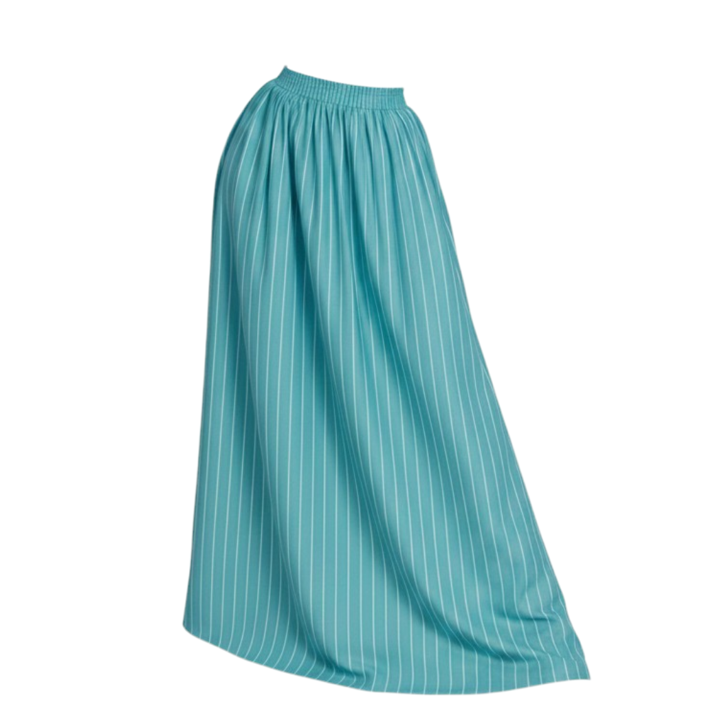 Pinestripe maxi skirt Azure