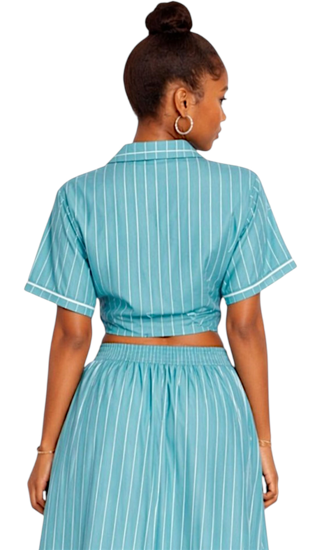 Pinestripe Short Sleeve Shirt blue