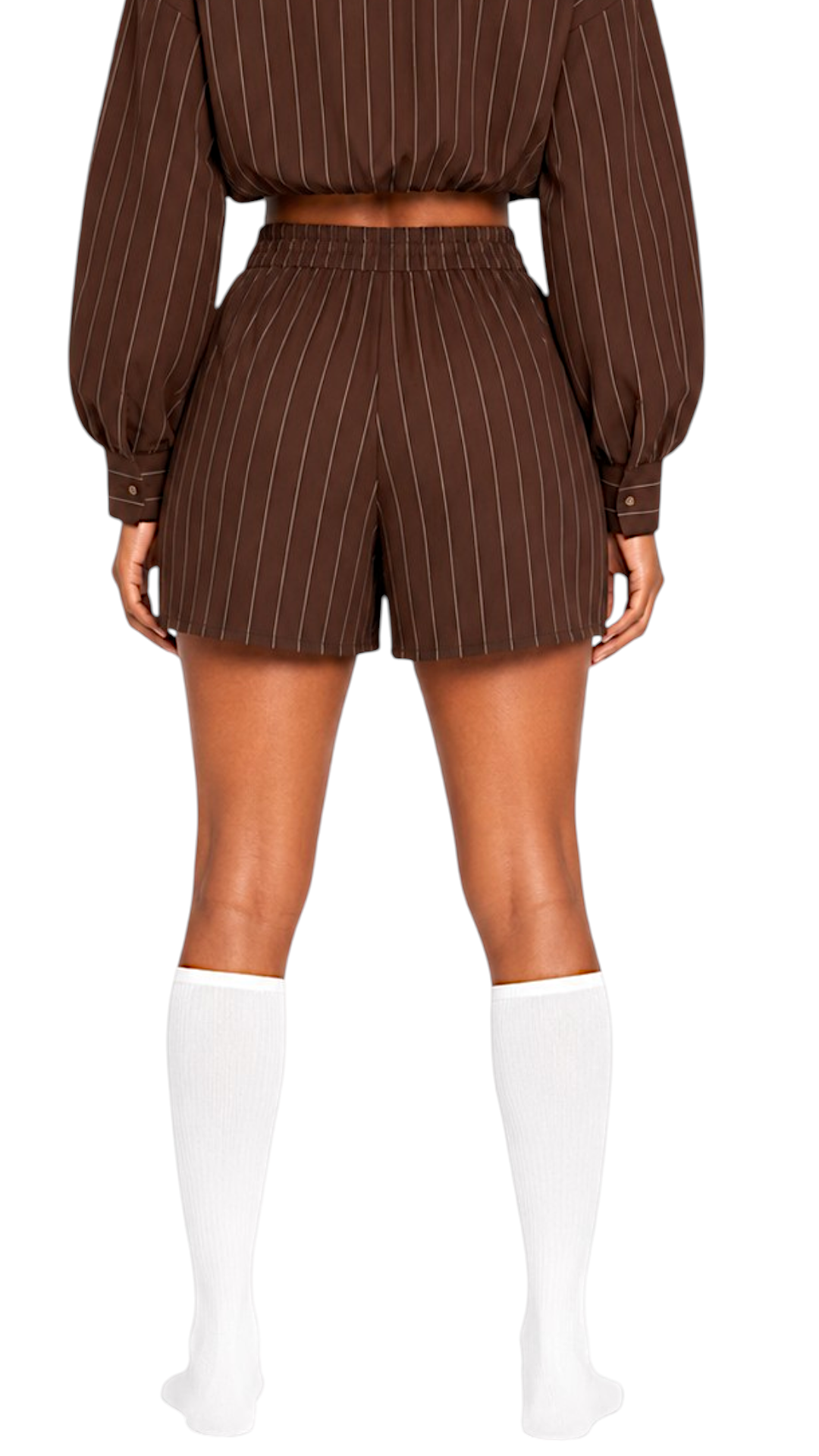 Pinestripe shorts