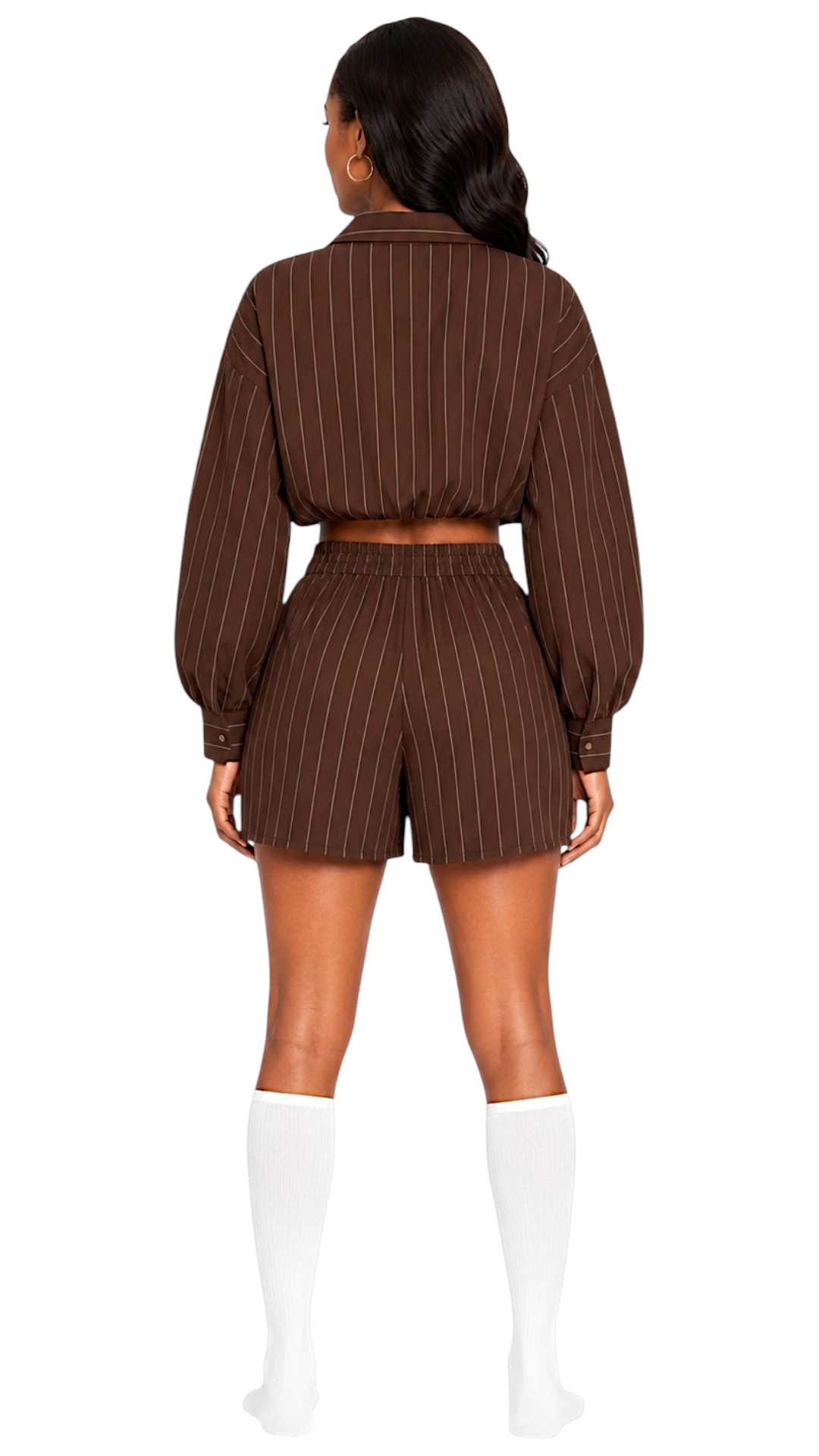 Pinestripe shorts
